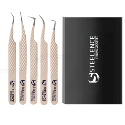 Smoothed tip volume tweezers wholesale with 45 degree, 90 degree, curved and L type fiber tips